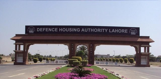 DHA Lahore main entrance premium housing society with high investment value