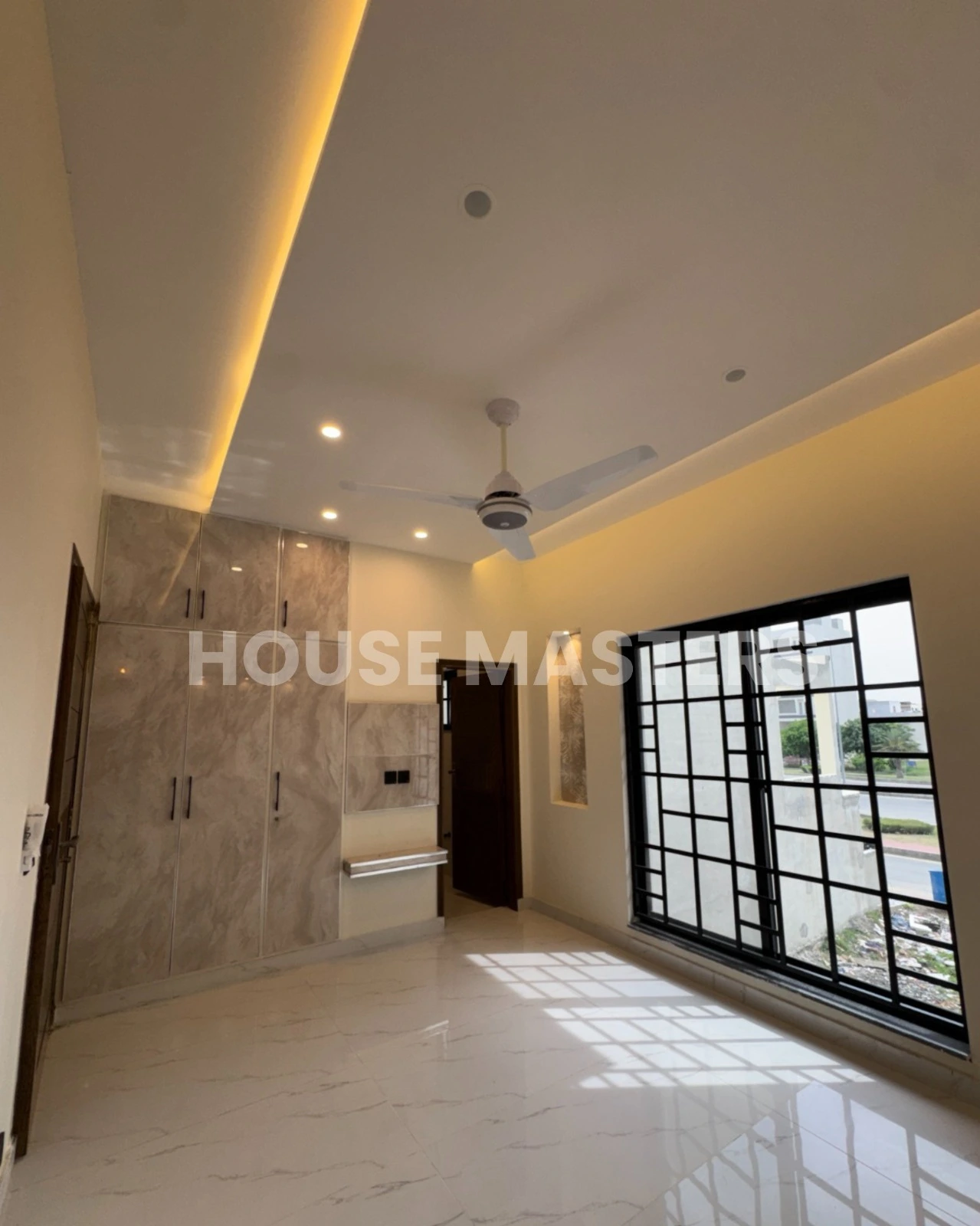 spacious bedroom with wardrobe house for sale Bahria Orchard Lahore