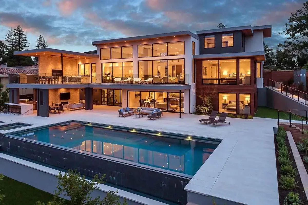 Modern luxury villa in Lahore with a private swimming pool and premium architecture
