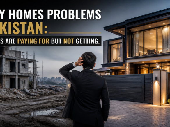 Luxury home exterior in Pakistan showing glass facade and modern design